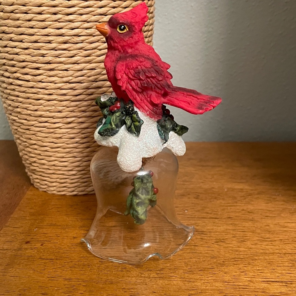 Holiday Winter Cardinal Bird Collectible Bell